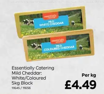 Bestway Essentially Catering Mild Cheddar White-Coloured offer
