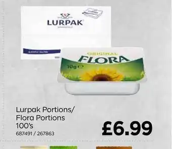 Bestway Lurpak Portions-Flora Portion offer