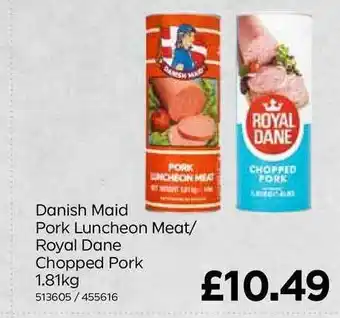 Bestway Danish Maid Pork Luncheon Meat-Royal Dane Chopped Pork offer
