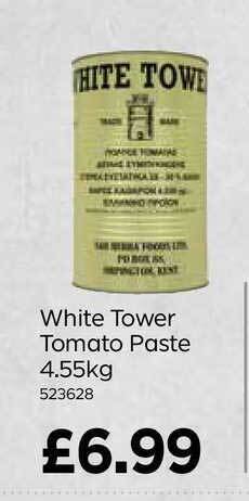 Bestway White Tower Tomato Paste offer