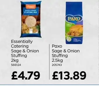 Bestway Essentially Catering Sage & Onion Stuffing Paxo Sage & Onion Stuffing offer