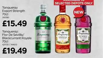 Bestway Tanqueray Export Strenght Tanqueray Flor De Sevilla-Blackcurrant Royale offer