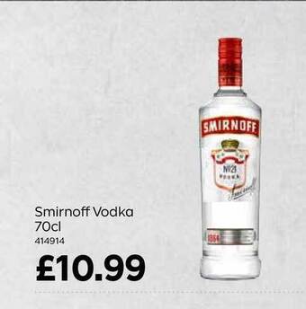 Bestway Smirnoff Vodka offer