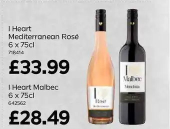 Bestway I Heart Mediterranean Rose I Heart Malbec offer