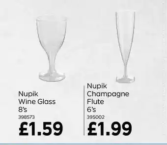 Bestway Nupik Wine Glass Nupik Champagne Flute offer