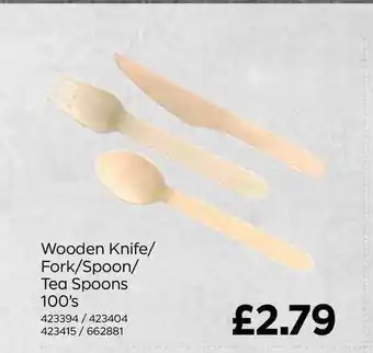 Bestway Wooden Knife-Fork-Spoon-Tea Spoons offer