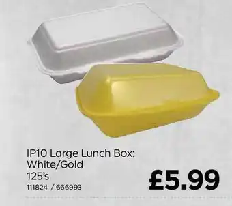 Bestway IP10 Large Lunch Box White-Gold offer