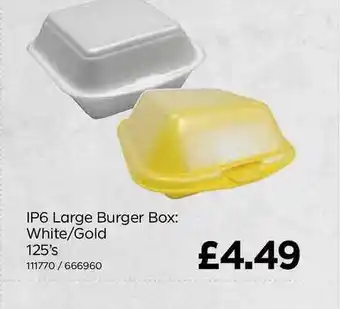 Bestway IP6 Large Burgers Box White-Gold offer