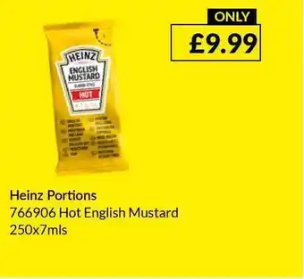 Musgrave MarketPlace Heinz Portions Hot English Mustard offer