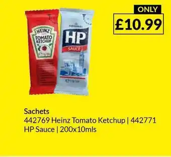 Musgrave MarketPlace Sachets Heinz Tomato Ketchup , HP Sauce offer