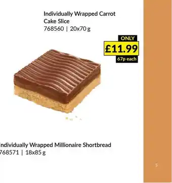 Musgrave MarketPlace Individually Wrapped Carrot Cake Slice offer