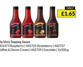 Musgrave MarketPlace Da Vinci Topping Sauce offer