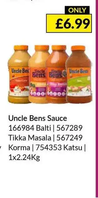 Musgrave MarketPlace Uncle Bens Sauce offer