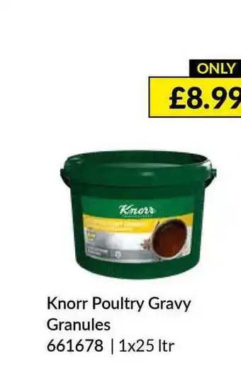 Musgrave MarketPlace Knorr Poultry Gravy Granules offer