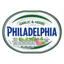 Iceland Philadelphia Garlic & Herbs Soft Cream Cheese 165g offer