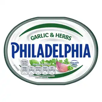 Iceland Philadelphia Garlic & Herbs Soft Cream Cheese 165g offer