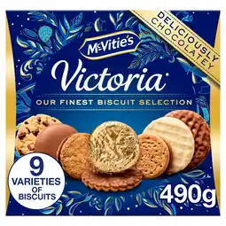 Iceland McVitie's Victoria Chocolate Biscuits Christmas Selection 550g offer