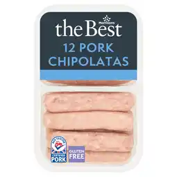 Morrisons Morrisons The Best Pork Chipolatas 12 Pack offer