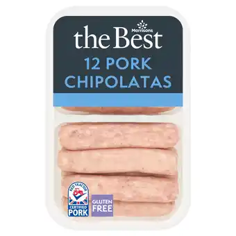 Morrisons Morrisons The Best Pork Chipolatas 12 Pack offer