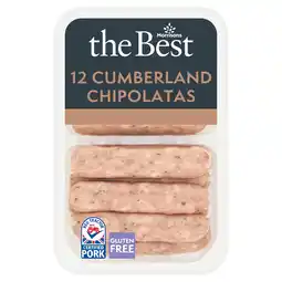 Morrisons Morrisons The Best Cumberland Chipolatas 12 Pack offer