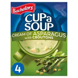 Morrisons Batchelors Cup a Soup Cream of Asparagus with Croutons 4 Sachets offer