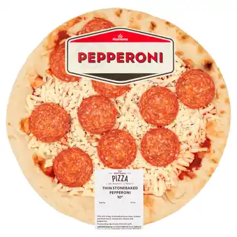 Morrisons Market Street Thin Stonebaked Pepperoni 10 Pizza offer