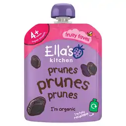 Morrisons Ella's Kitchen Organic Prunes First Tastes Baby Food Pouch 4+ Months offer