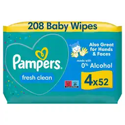 Morrisons Pampers Fresh Clean Baby Wipes offer