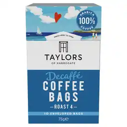 Morrisons Taylors of Harrogate Decaff Coffee Bags 10s offer