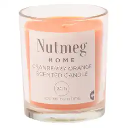 Morrisons Nutmeg Home Waxfill Glass Cranberry Orange offer