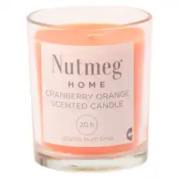 Morrisons Nutmeg Home Waxfill Glass Cranberry Orange offer