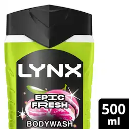 Morrisons Lynx Epic Fresh Shower Gel offer