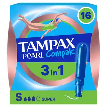 Morrisons Tampax Pearl Compak Super Tampons offer