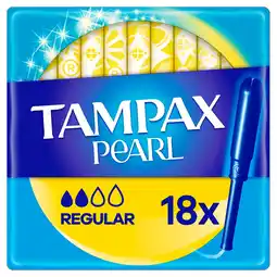 Morrisons Tampax Pearl Regular Tampons with Applicator 18 pack offer