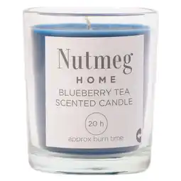 Morrisons Nutmeg Home Waxfill Glass Blueberry Tea Scented Candle offer