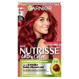 Morrisons Garnier Nutrisse Ultra Colour Fiery Red 6.60 offer