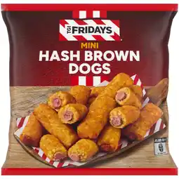 Iceland TGI Fridays 12 Mini (approx.) Hash Brown Dogs 420g offer