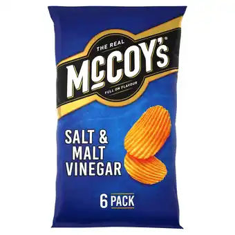 Morrisons McCoy's Salt & Malt Vinegar Multipack Crisps 6 Pack offer