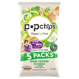 Morrisons Popchips Sour Cream & Onion Multipack Crisps 5 Pack offer