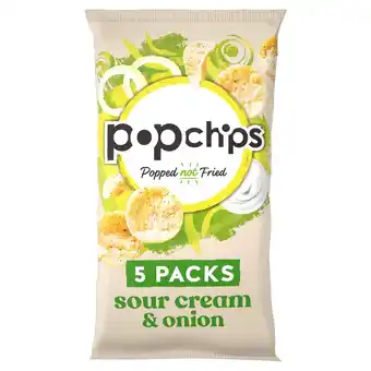 Morrisons Popchips Sour Cream & Onion Multipack Crisps 5 Pack offer