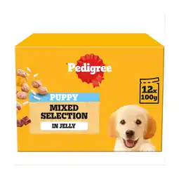 Morrisons Pedigree Puppy Wet Dog Food Pouches Mixed in Jelly offer