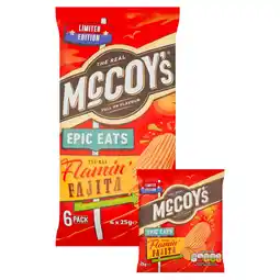 Morrisons McCoy's Epic Eats Flamin' Fajita Multipack Crisps offer