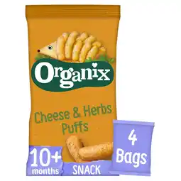 Morrisons Organix Cheese & Herb Puffs 10+ Months offer