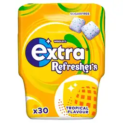 Morrisons Extra Refreshers Tropical Sugar Free Chewing Gum Bottle offer