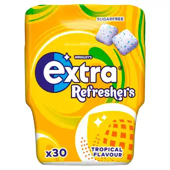 Morrisons Extra Refreshers Tropical Sugar Free Chewing Gum Bottle offer