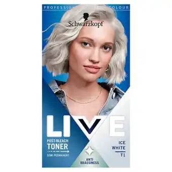 Morrisons Schwarzkopf Live Ice White Hair Toner T1 offer