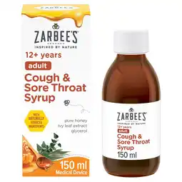Morrisons Zarbee's 12+ Adult Cough Syrup offer