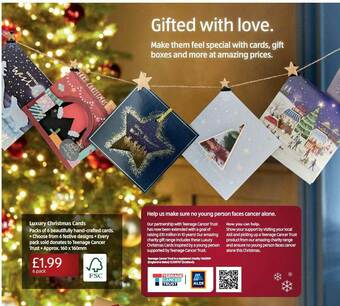 Aldi Luxury Christmas Cards offer