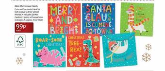 Aldi Mini Christmas Cards offer
