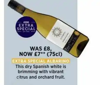 Asda This Dry Spanish White Is Brimming With Vibrant Citrus And Orchard Fruit offer